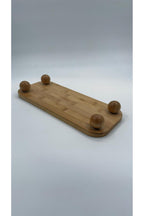 Top Ayaklı Oyuklu Bambu Sunum Standı 15x35cm