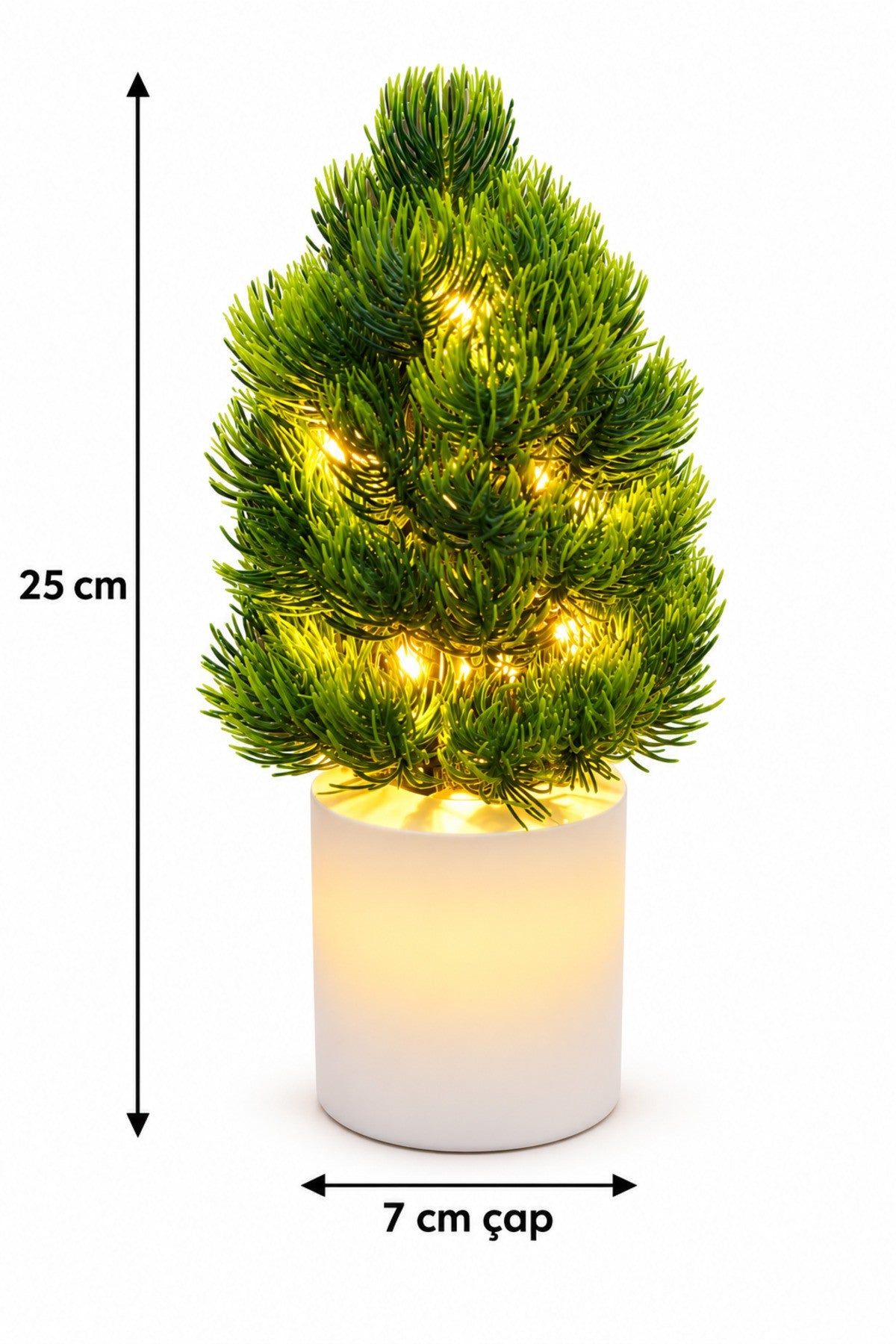 LED Dekoratif Mini Çam Ağacı 25 cm